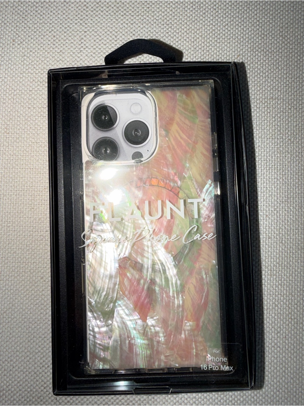 Flaunt Iridescent Shell Case for iPhone 16 Pro Max - Pink & Green